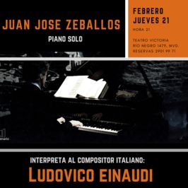 Juan José Zeballos interpreta a Ludovico Einaudi